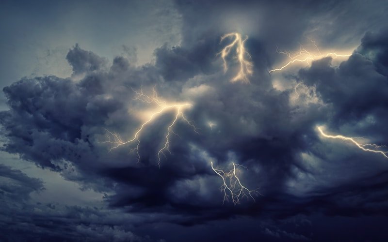 Lightning storm at night — outage preparedness